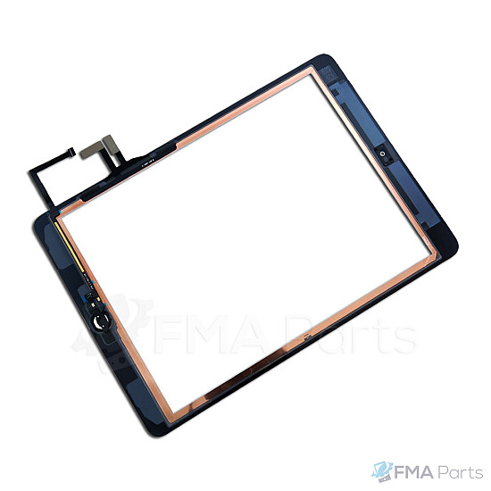 [High Quality] Glass Touch Screen Digitizer Assembly with Small Parts - White  for iPad Air